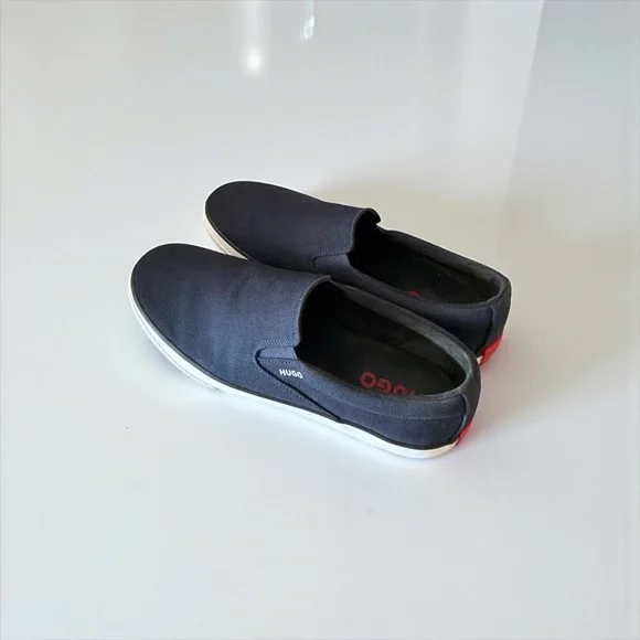 Hugo Boss Navy Slip-On Loafers - Picture 5 of 9